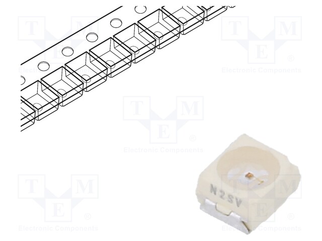 Power LED; yellow; 60°; 20mA; λd: 583-594nm; 2.8x3.5x1.75mm; SMD