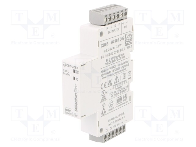 Programmable relay; IN: 4; OUT: 4; OUT 1: SSR; 24VDC; DIN; IP20