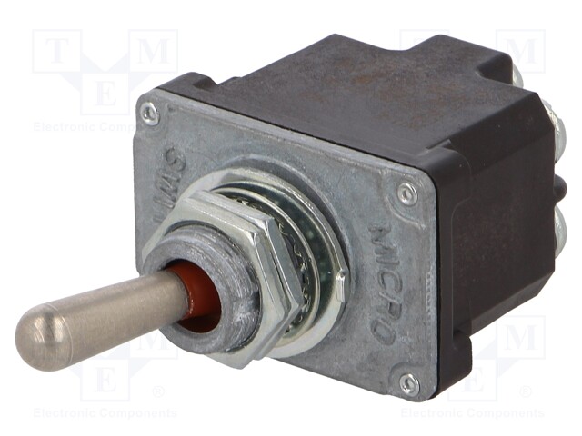 Switch: toggle; Pos: 2; DPST; OFF-ON; 6A/230VAC; 20A/28VDC; -40÷71°C