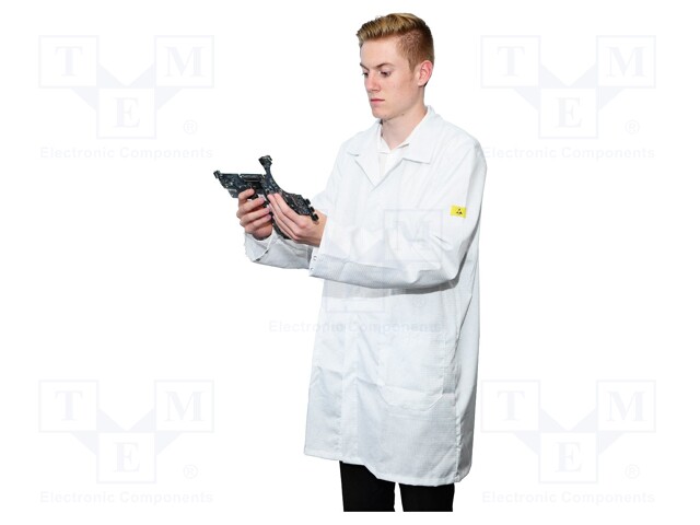 Coat; ESD; XS; EN 61340-5-1; cotton,polyester,conductive fibers
