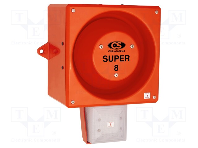 Signaller: lighting-sound; 24VDC; siren,flashing light; LED; IP66