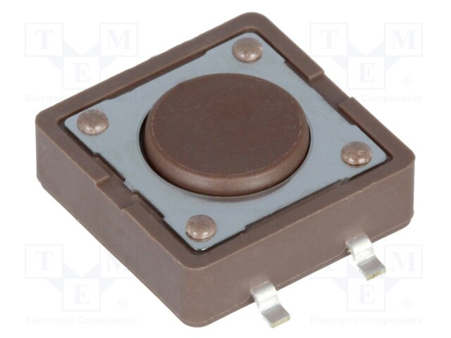 Microswitch TACT; SPST-NO; Pos: 2; 0.05A/12VDC; SMT; none; 1.6N