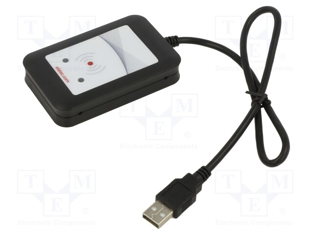 RFID reader; 4.3÷5.5V; RS232,USB; antenna; Range: 100mm; 140mA