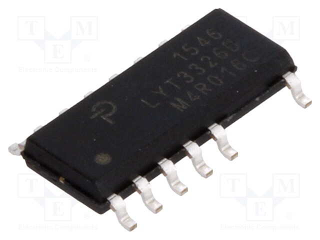 PMIC; AC/DC switcher,LED driver; 85÷265V; Ubr: 725V; SO16B; 4.25Ω