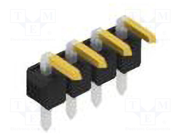 Connector: pin strips; pin header; male; PIN: 4; 2.54mm; THT; 1x4