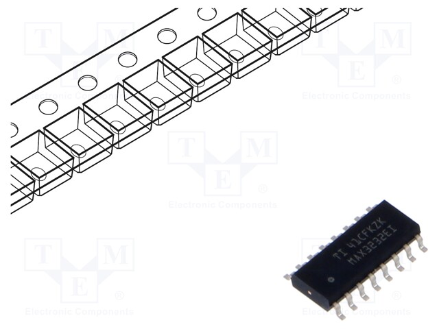 IC: interface; transceiver; full duplex,RS232; 250kbps; SO16