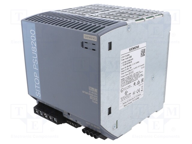 AC/DC DIN Rail Power Supply (PSU), ITE, 1 Output, 960 W, 48 V, 20 A