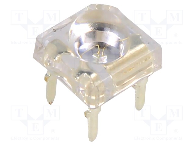 LED Super Flux; 7.62x7.62mm; green; 22000÷25000mcd; 33÷38lm; 120°