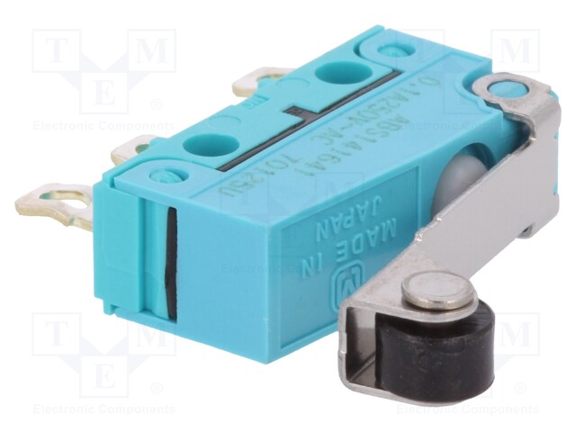 Microswitch SNAP ACTION; with lever (with roller); SPDT; Pos: 2