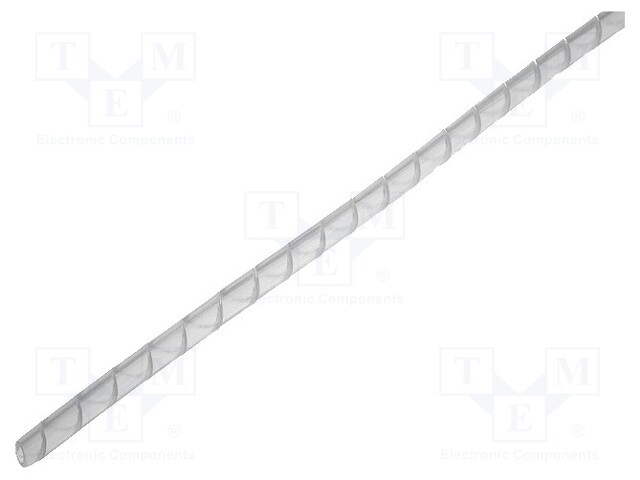Spiral wrapping; ØBundle : 1.5÷10mm; polyetylene; natural; L: 10m