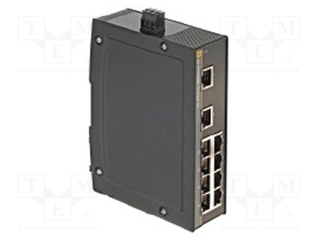 Industrial module: switch Ethernet; unmanaged; 9÷60VDC; RJ45