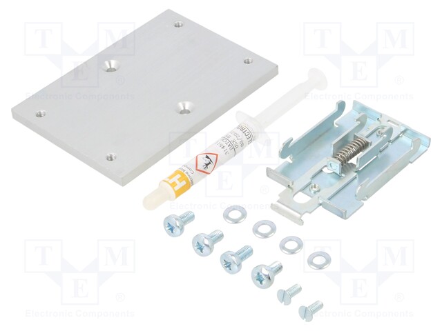 Heatsink: extruded; L: 82mm; W: 105mm; H: 20mm; aluminium; anodized