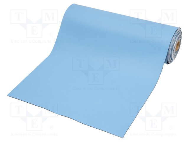 Bench mat; ESD; L: 10m; W: 0.6m; Thk: 2mm; Mat: heat-resistant rubber