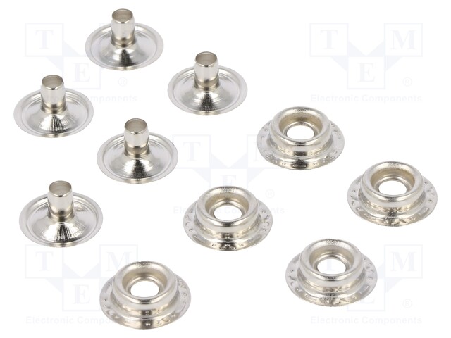 Male press stud; ESD; 5pcs; Application: designed for ESD mats