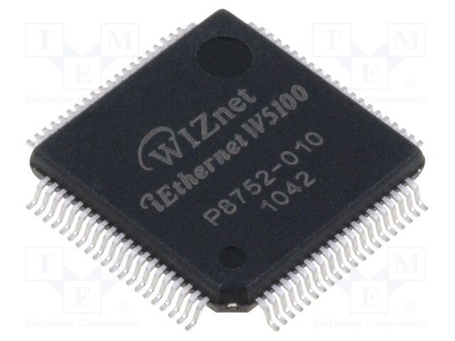 IC: Ethernet controller; 8bit BUS,SPI; LQFP80; -40÷85°C; 3.3VDC