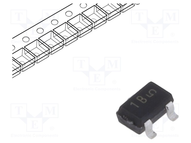 Transistor: NPN; bipolar; 65V; 100mA; 300mW; SOT23