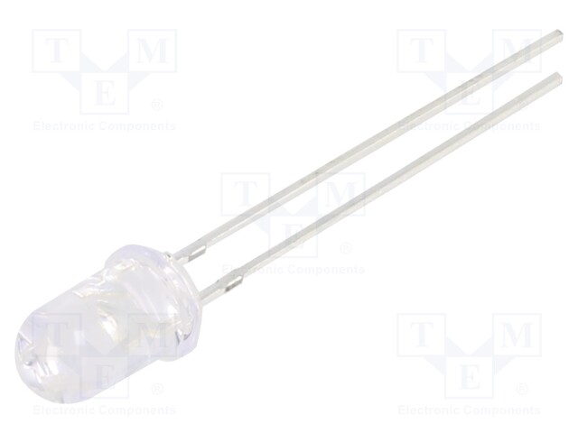 LED; UV; 30°; 20mA; 114mW; λd: 370÷380nm; 3÷3.8V; THT; Front: convex