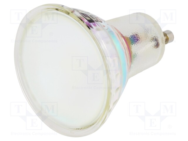 LED lamp; cool white; GU10; 230VAC; 270lm; 3W; 110°; 6400K