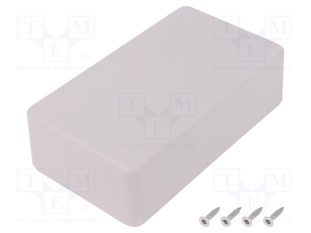 Enclosure: multipurpose; X: 71mm; Y: 124mm; Z: 38mm; polystyrene