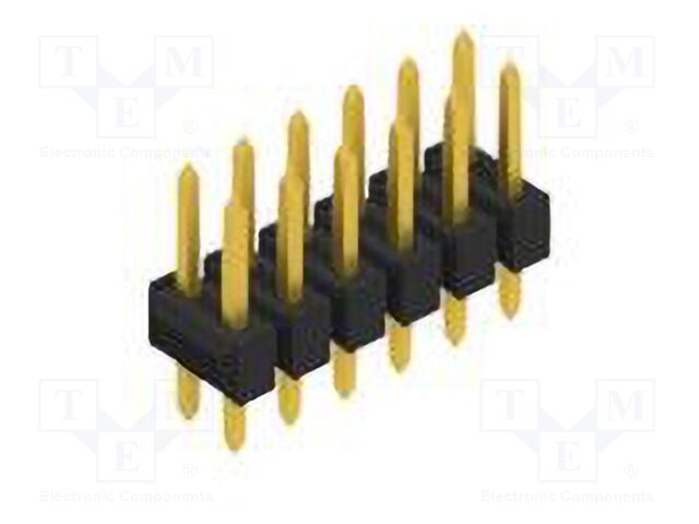 Connector: pin strips; pin header; male; PIN: 12; 2.54mm; THT; 2x6