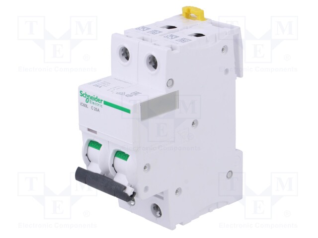 Circuit breaker; 230/400VAC; 100÷144VDC; Inom: 25A; Poles: 2; DIN