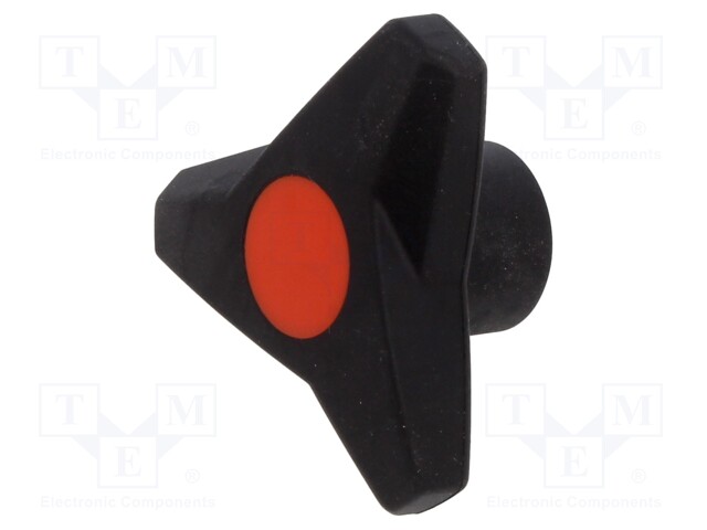 Knob; Ø: 63mm; Int.thread: M8; 13mm; H: 30.5mm; technopolymer PA