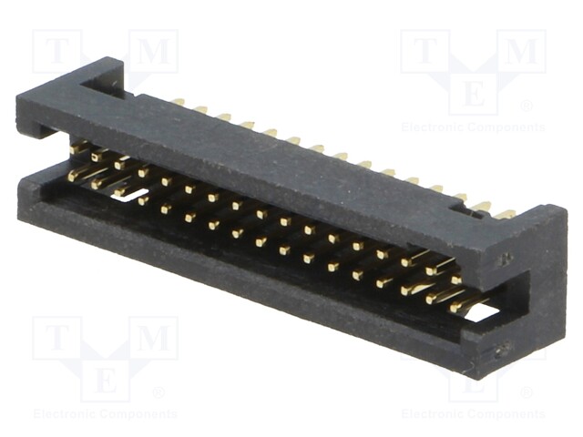 Socket; IDC; male; PIN: 34; straight; THT; gold flash; 1.27mm