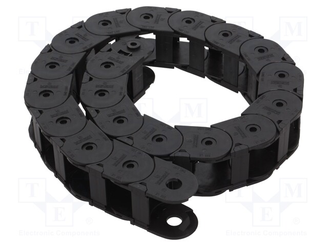 Cable chain; Bend.rad: 100mm; frames openable from outer radius