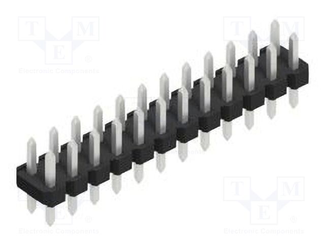 Connector: pin strips; pin header; male; PIN: 24; 2.54mm; THT; 2x12