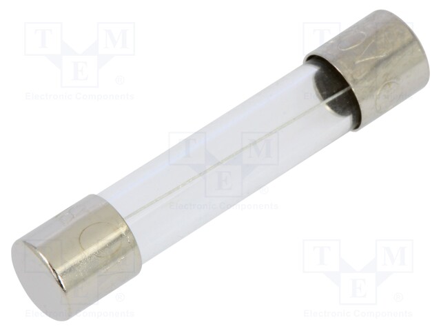 Fuse: fuse; quick blow; 1.5A; 250VAC; cylindrical,glass; 6.3x32mm