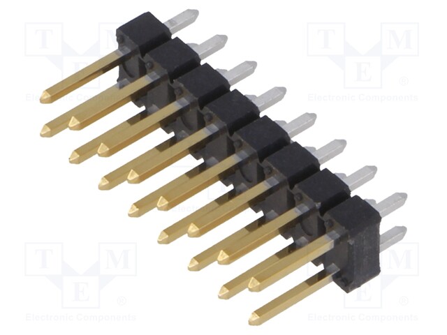 Pin header; pin strips; BERGSTIK II; male; PIN: 16; straight; THT