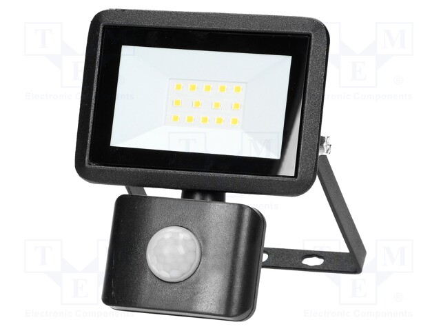 Lamp: LED flood light; 10W; 4000K; CRImin: 80; IP44; 800lm; 230VAC