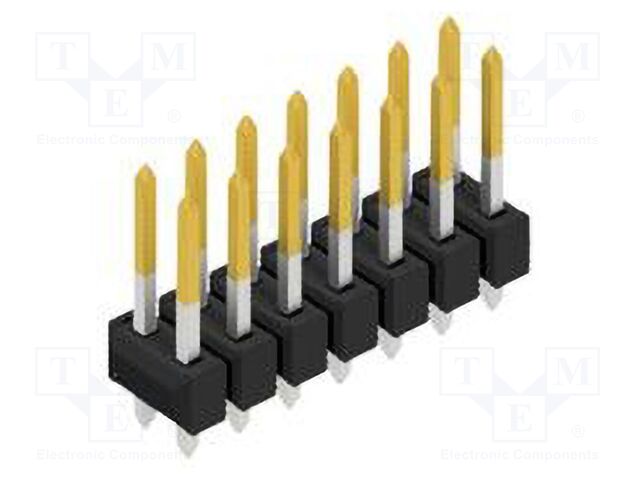 Connector: pin strips; pin header; male; PIN: 14; 2.54mm; THT; 2x7