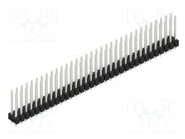Connector: pin strips; pin header; male; PIN: 66; 2.54mm; THT; 2x33