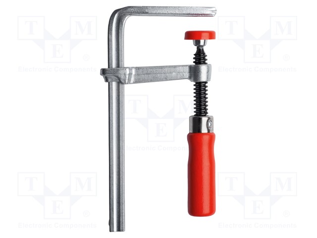 Work table clamp; steel; with handle; Grip capac: max.160mm