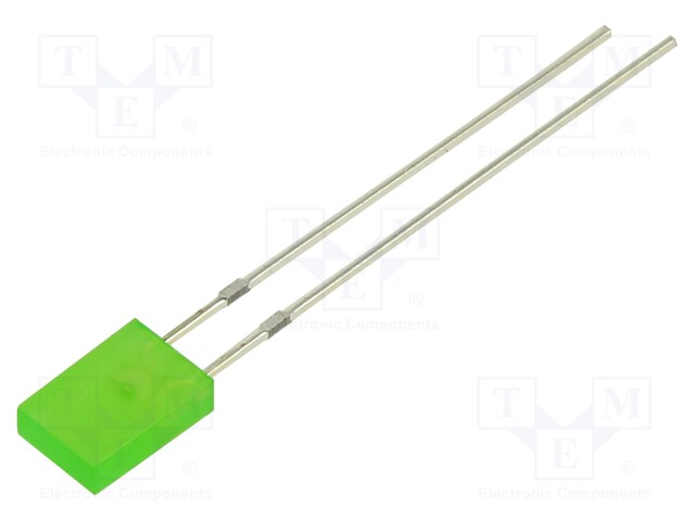 LED; rectangular; 6.95x4.8x4.95mm; green; 500÷750mcd; 100°; 20mA