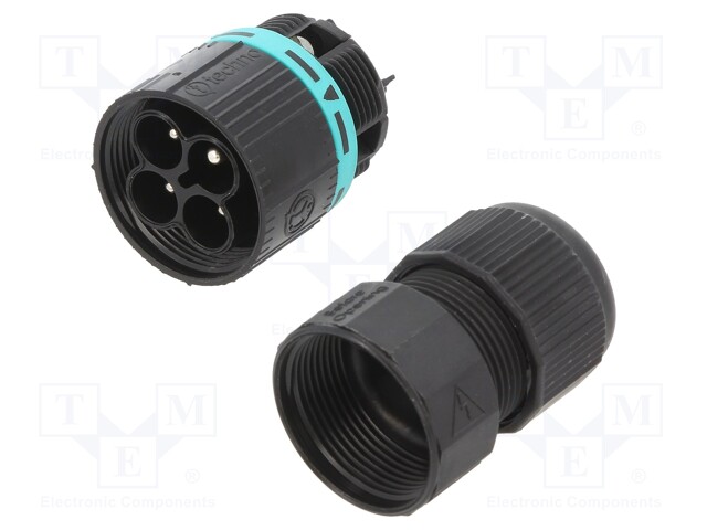 Connector: AC supply; IDC,screw terminal; male; TH387; 7÷12mm