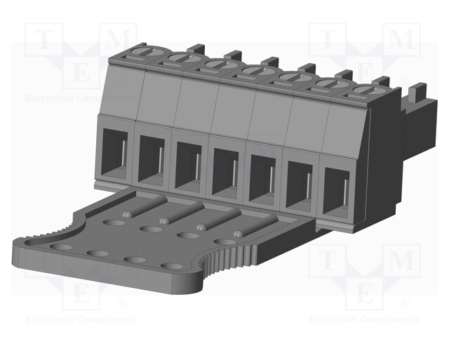Connector: pluggable terminal block; plug; female; straight; grey