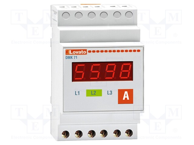 Modular AC current meter; LED; I AC: 0,05÷5,75A; True RMS