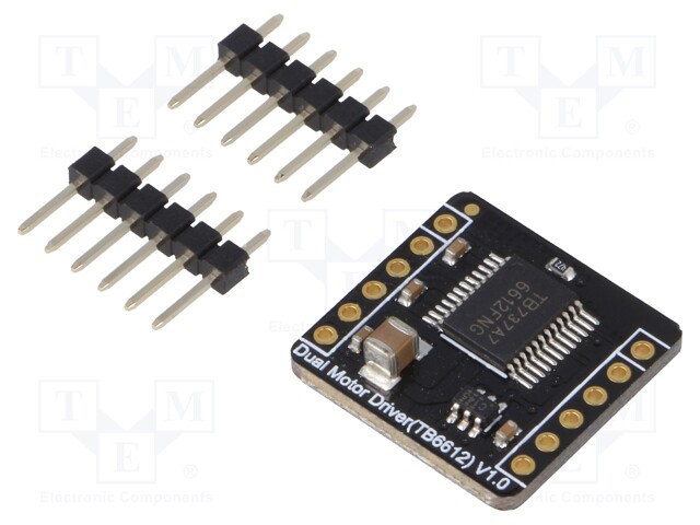 DC-motor driver; TB6612FNG; 1.2A; Uin mot: 2.5÷12V; Channels: 2