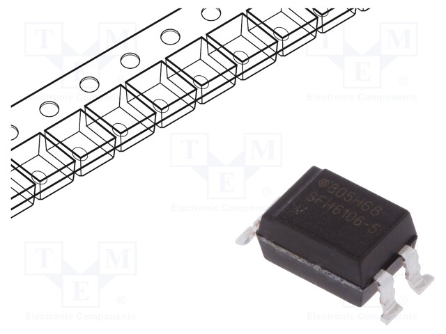 Optocoupler; SMD; Channels: 1; Out: transistor; Uinsul: 5.3kV