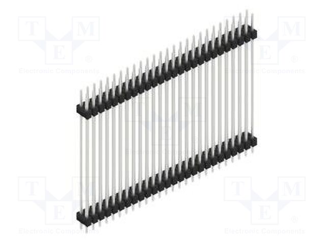 Connector: pin strips; pin header; male; PIN: 52; 2.54mm; THT; 2x26