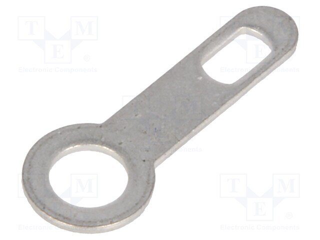 Solder lug terminal; 0.5mm; M3; Ø: 3.2mm; screw; straight