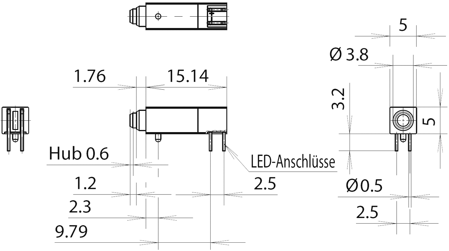 Switch: push-button; Pos: 2; SPDT; 0.1A/24VAC; Illumin: LED; 4N