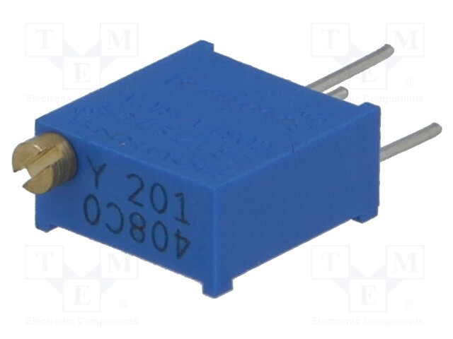 Potentiometer: mounting; multiturn; 200Ω; 500mW; THT; ±10%; linear