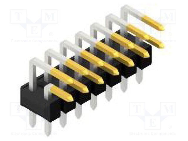 Connector: pin strips; pin header; male; PIN: 14; 2.54mm; THT; 2x7