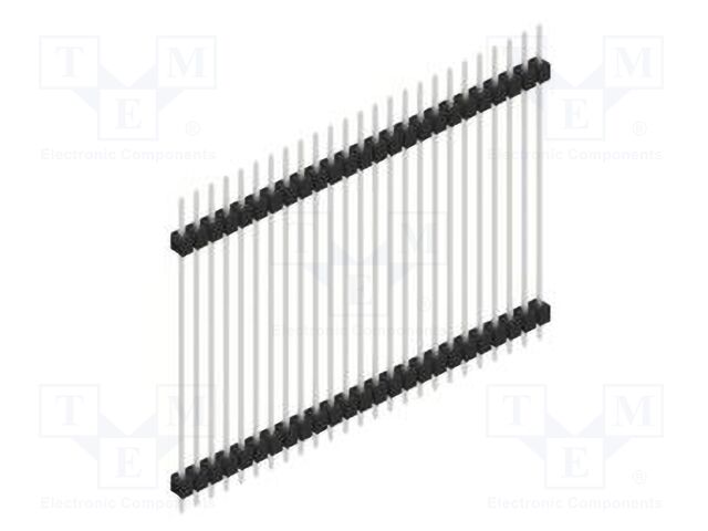 Connector: pin strips; pin header; male; PIN: 25; 2.54mm; THT; 1x25