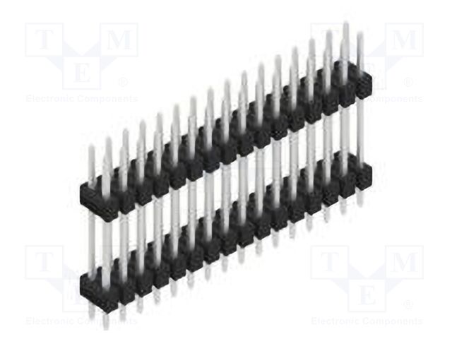 Connector: pin strips; pin header; male; PIN: 32; 2.54mm; THT; 2x16