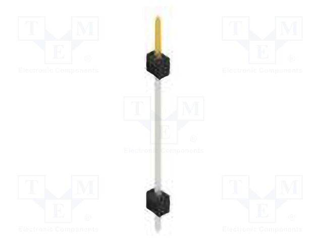 Connector: pin strips; pin header; male; PIN: 1; 2.54mm; THT; 1x1