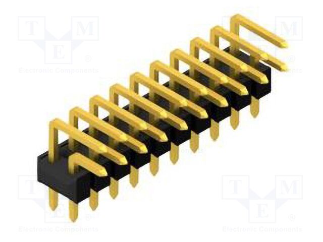 Connector: pin strips; pin header; male; PIN: 20; 2.54mm; THT; 2x10